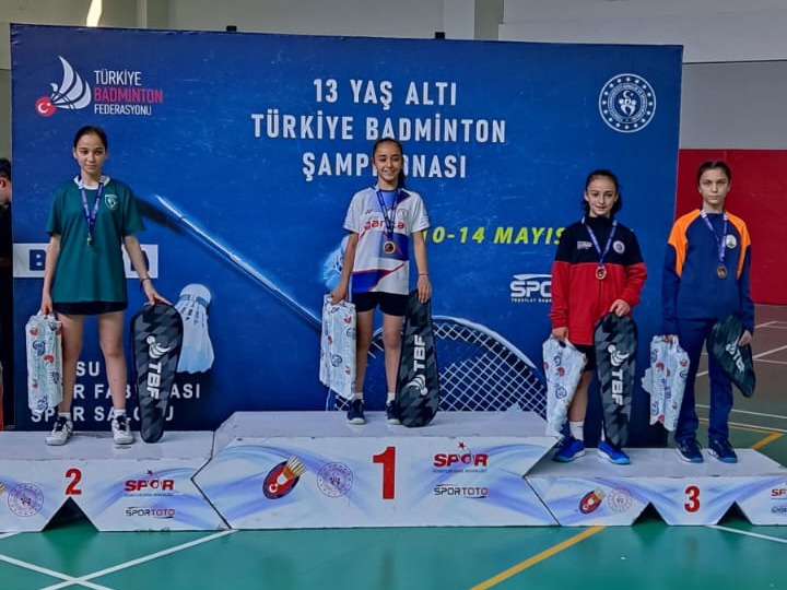 Badminton Sporcularımızdan Türkiye Şampiyonası’nda Gururlandıran Başarı 10 14 Mayıs 2025 Tarihleri Arasında Bursa Gürsu Sporcu Fabrikası’nda Düzenlenen 13 Yaş Altı Türkiye Badminton Şampiyonası Sona Er (2)