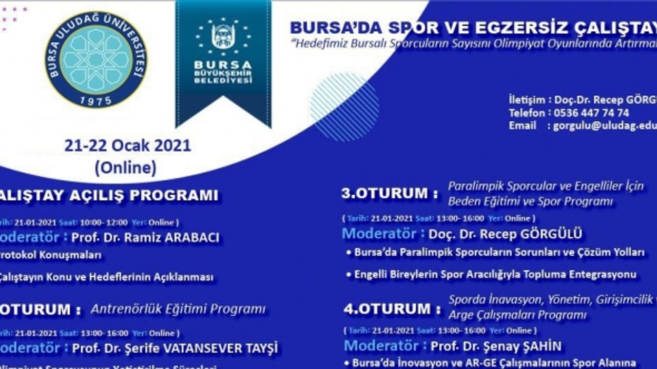 Bursa’da spor ve egzersiz çalıştayı