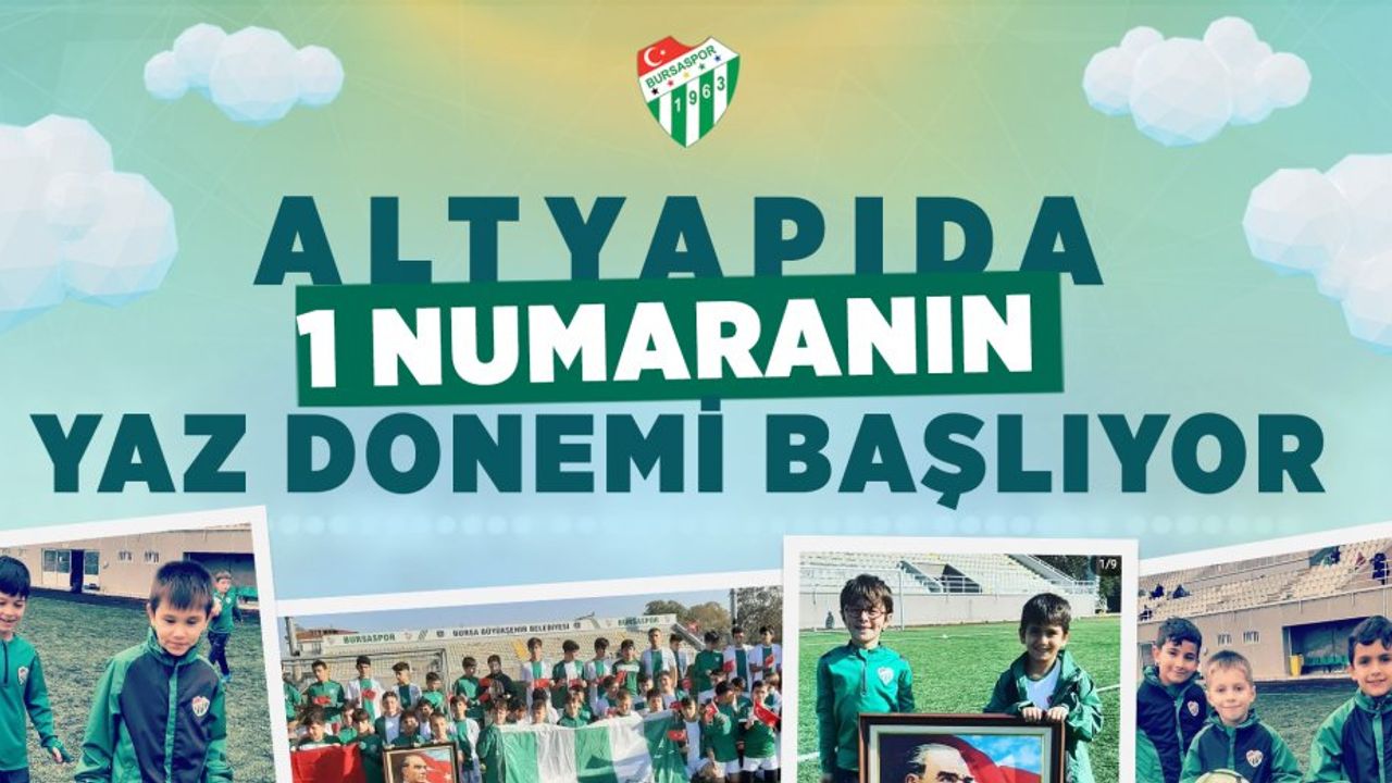 Bursaspor Futbol Okulları geleceğin yıldızlarını arıyor