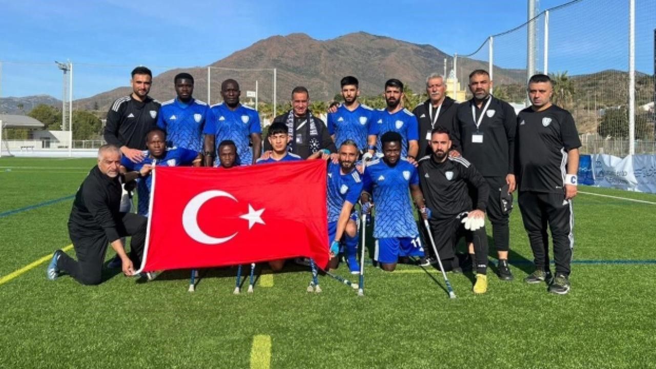 Şahinbey Belediyespor Avrupa Ampute Futbol Şampiyonu oldu