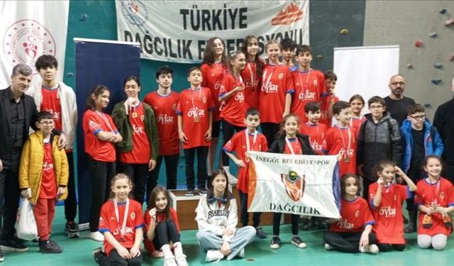 İnegöllü Dağcılık branşı ekiplerinden 40 madalya