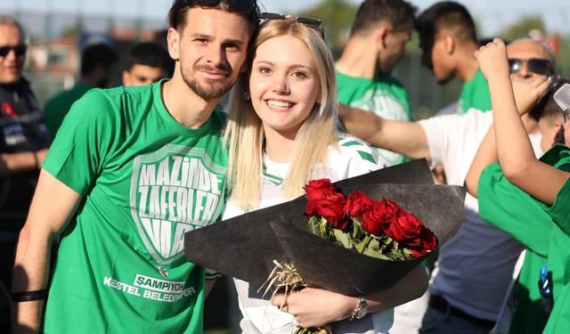 Kestel Belediyespor'da maç sonu evlenme teklifi