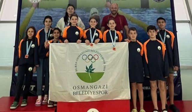 Osmangazi Belediyespor yüzmede Sakarya’da parladı