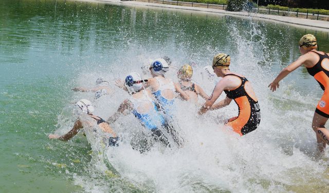 Osmangazi’de triatlon heyecanı yaşandı