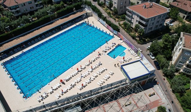Konak Yüzme Havuzu’nda sezon açıldı, Bursa’nın en temiz havuzu hizmette