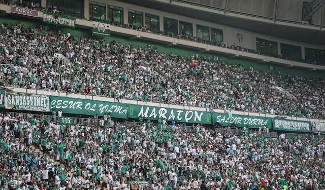 Bursaspor'da Maraton tribünü kapalı gişe