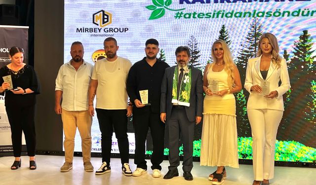 Bursaspor tribünlerinden doğa için anlamlı ödül