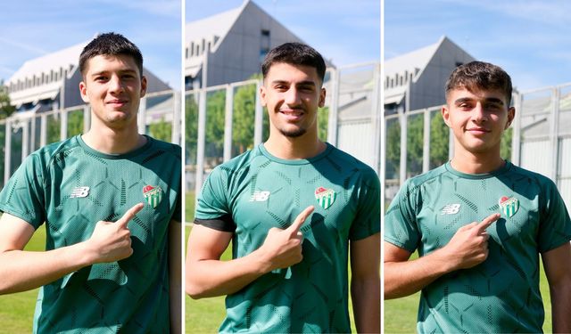 Bursaspor altyapısında üç oyuncu profesyonel oldu