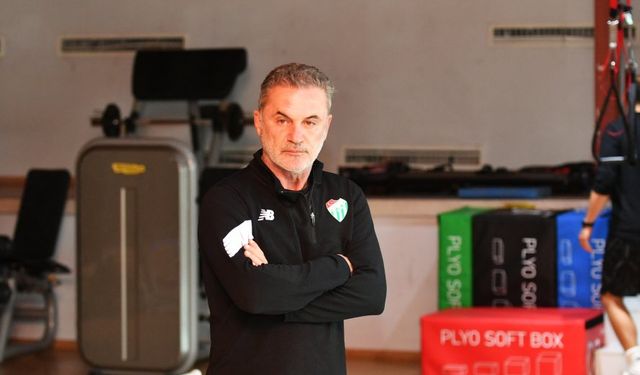 Bursaspor sabah antrenmanında kuvvet çalıştı