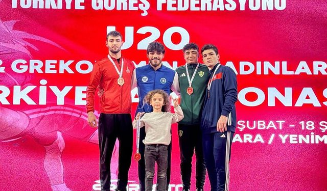 Bursalı güreşçiler Türkiye Şampiyonası’nda parladı