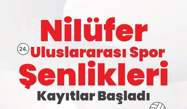 Nilüfer spor şenlikleri için kayıtlar başladı