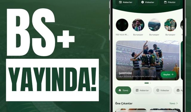 Bursaspor'un yeni mobil uygulaması 'Bursaspor Plus' yayında