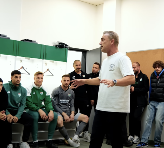 Tahsin Tam Bursasporlu futbolculara böyle seslendi