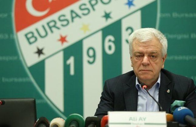 Bursaspor borç yükünden kurtuldu: Ali Ay 700 milyon TL'den vazgeçti!