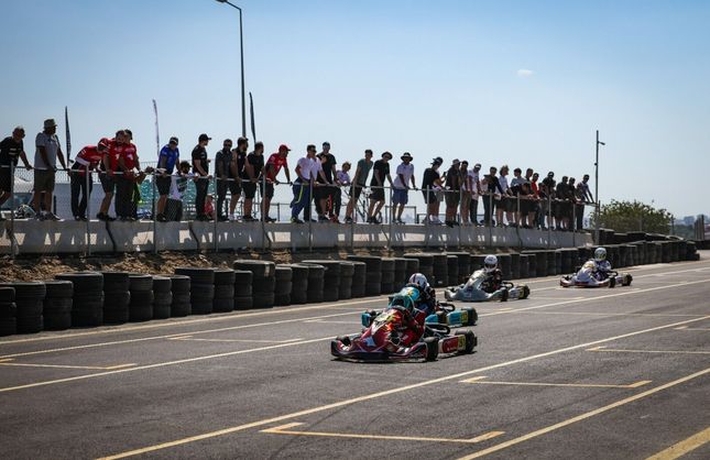 Karting yarışlarında büyük heyecan