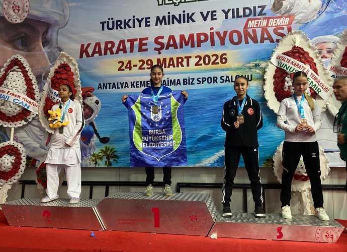 Bursalı karateciler Türkiye Şampiyonası’na damga vurdu