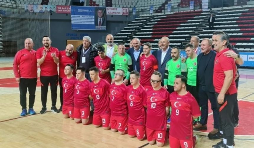 Down Sendromlu Futsal Milli Takımı'ndan muhteşem zafer