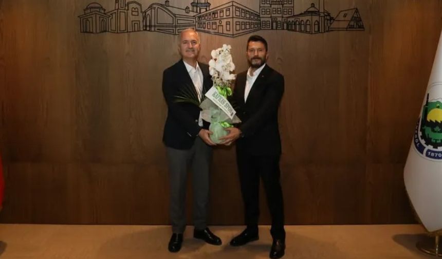 İnegöl Kafkasspor’dan Başkan Alper Taban’a ziyaret