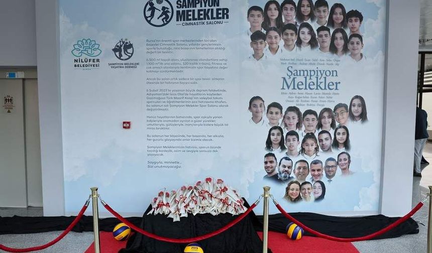 Nilüfer'de Şampiyon Melekler'in adı ölümsüzleşti