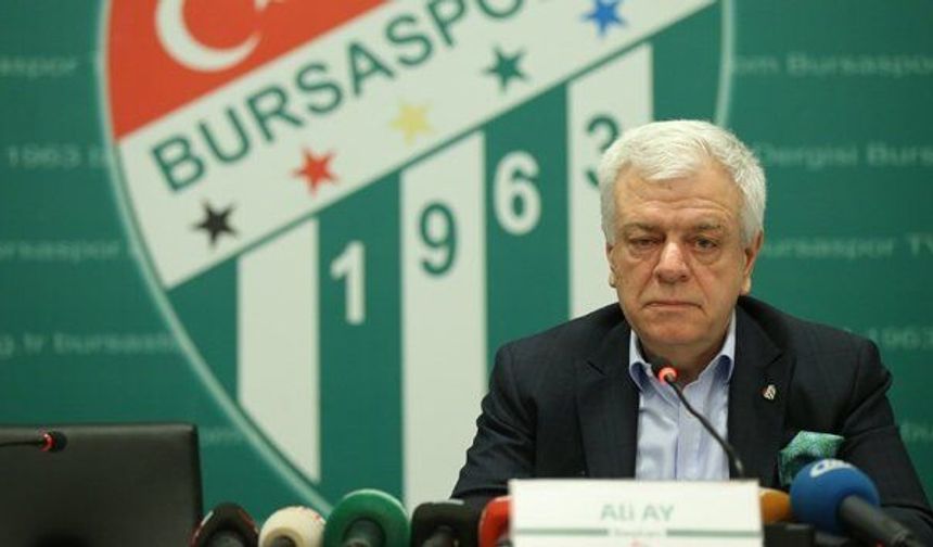 Bursaspor borç yükünden kurtuldu: Ali Ay 700 milyon TL'den vazgeçti!