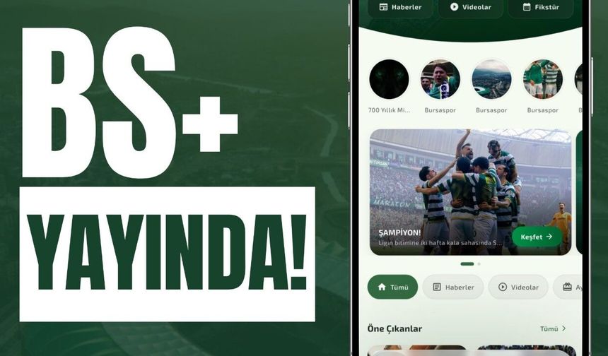 Bursaspor'un yeni mobil uygulaması 'Bursaspor Plus' yayında
