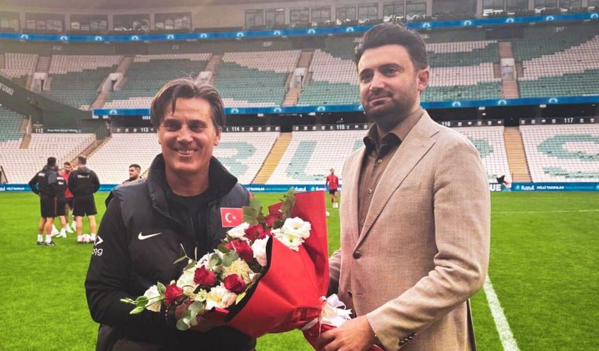 Bursaspor Başkanı Enes Çelik’ten A Milli Takım’a ziyaret