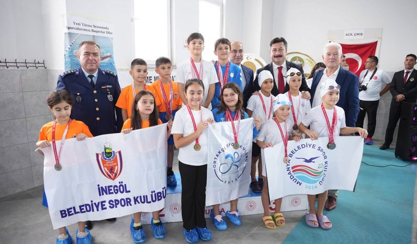 Yenişehir'de minik sporcular şampiyonluk için yarıştı